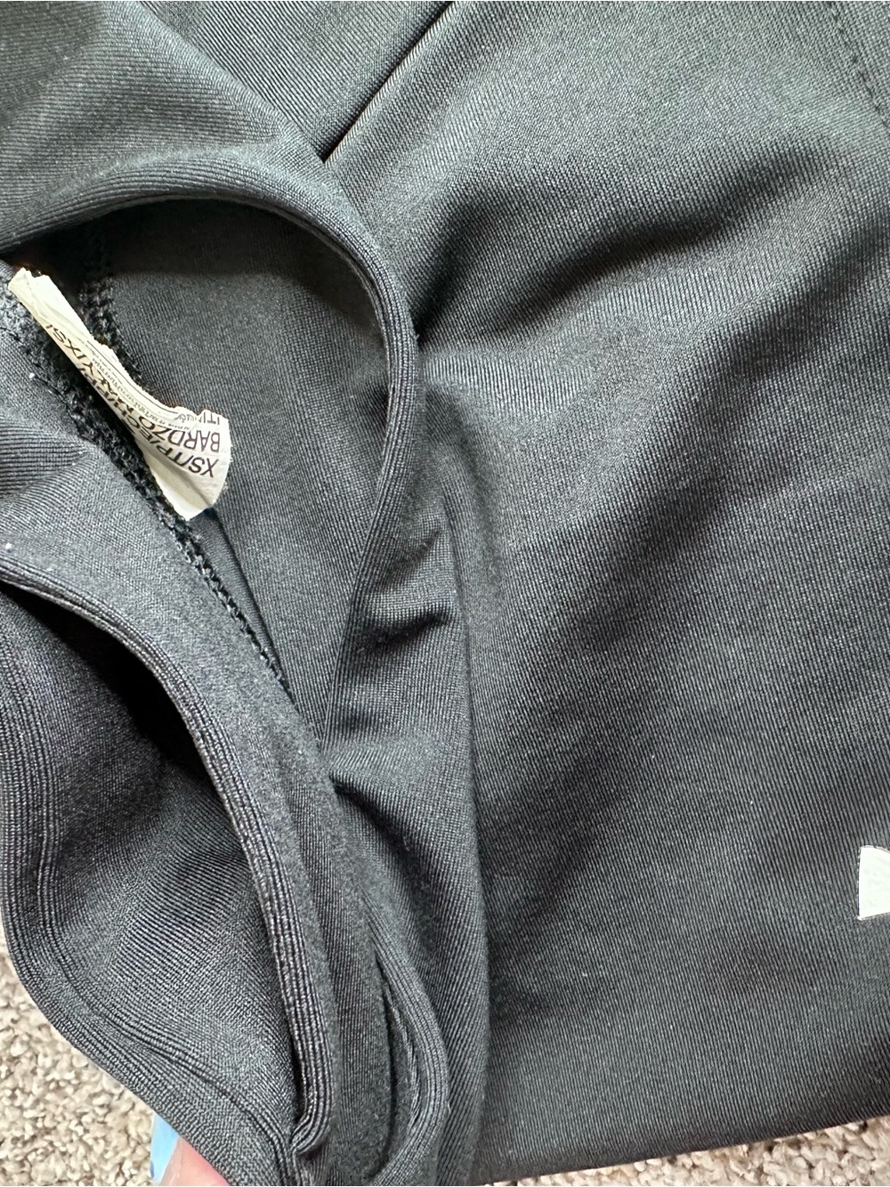 Under Armour Black Women's Athletic Compression Shorts with White Logo - Picture 5 of 5